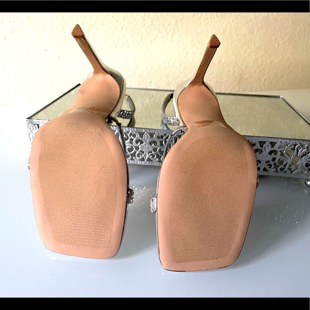 STEVE MADDEN “Gracey” Rhinestone Strappy Stiletto Sandals - Picture 11 of 12